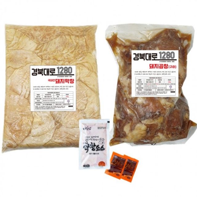 100g 국산돼지막창 600g 막창장 500g 경북대로1280 총