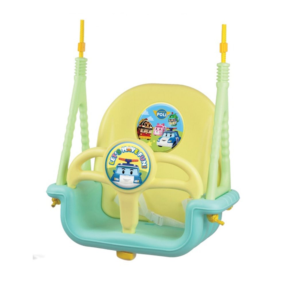 로보카폴리 실내그네 의자 유아 아기 뮨틀 봉포함