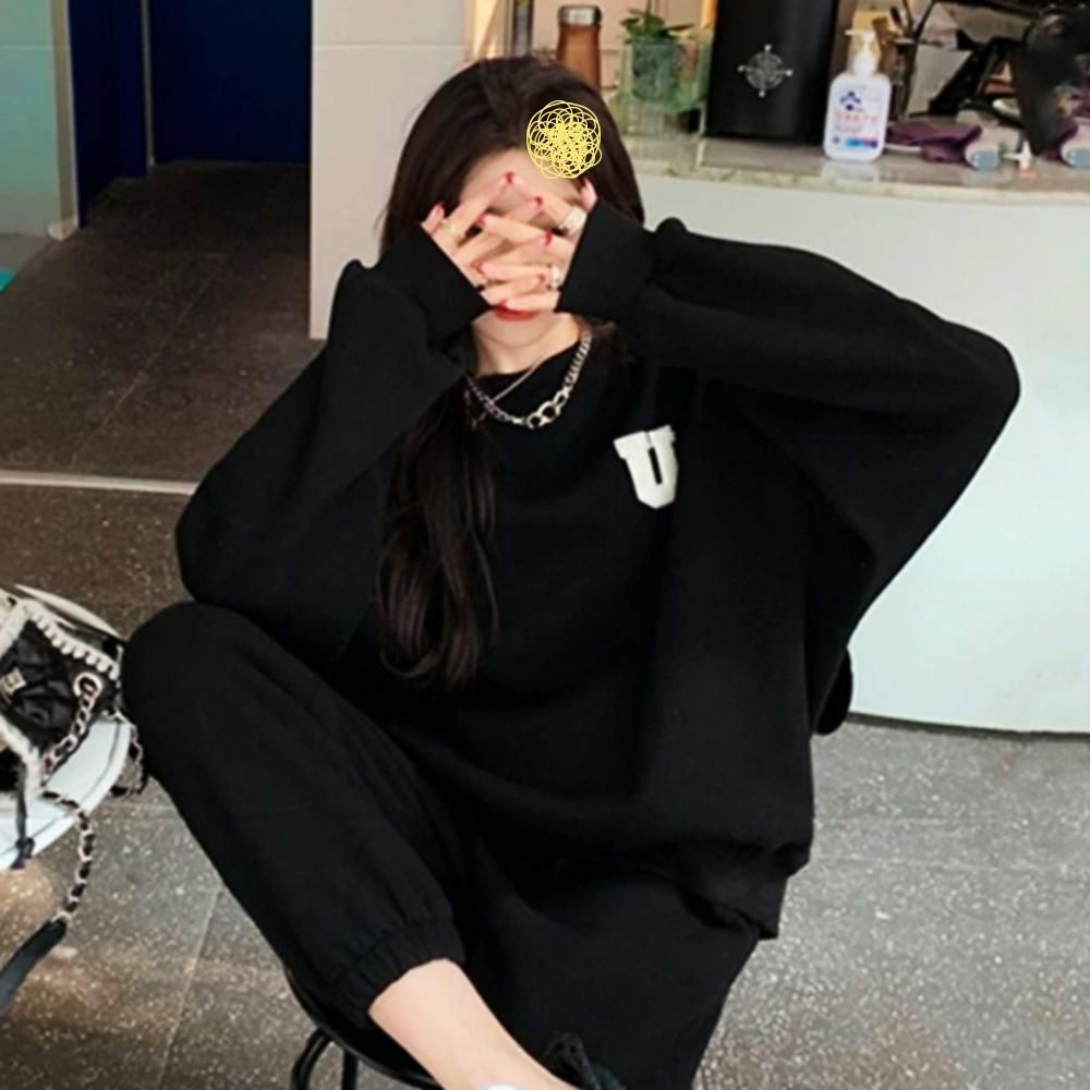 데일리 U라인 조거 페미닌룩 셋업 트레이닝