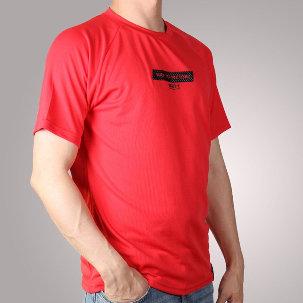 제트 시원한 여름 티셔츠 레드 L XL 1P 기능성 운동복