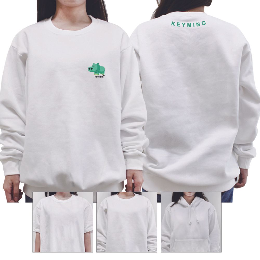 키밍 하마 공용 데일리 후드 맨투맨 반팔티 사계절