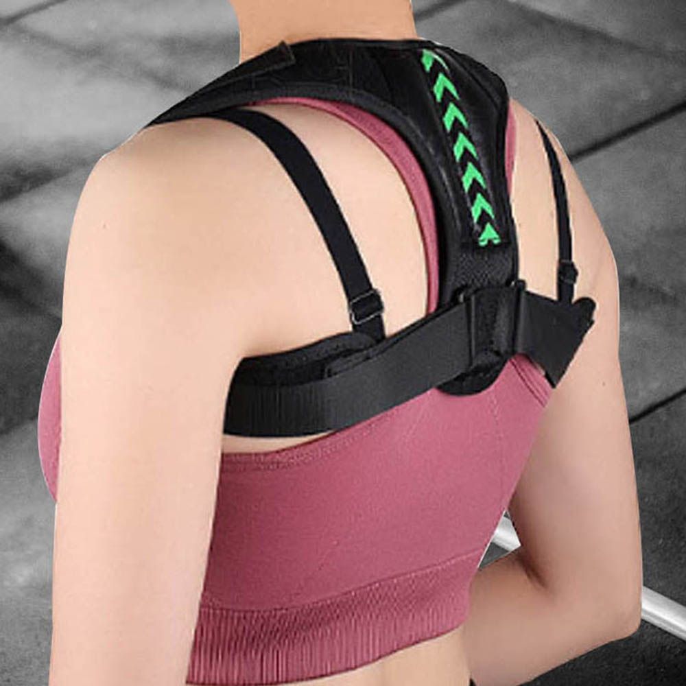 굽은 등 어깨 바른 자세 스트랩 조절 자세 숄더 밴드