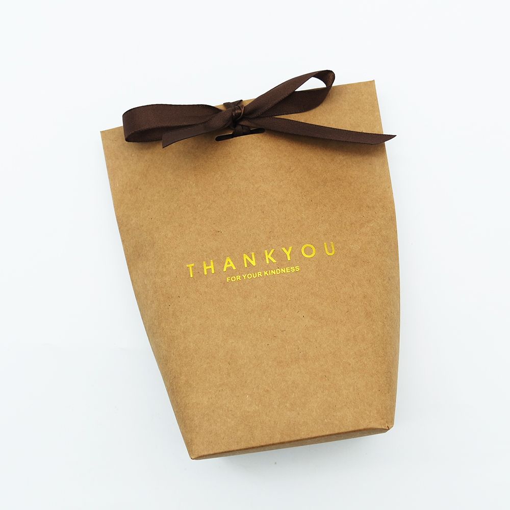 미니 선물 상자 소품 포장 박스 리본 상자-크래프트