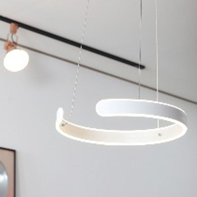 LED 팬던트 조명 와이드링 40W 전구색 3.0K 고려인