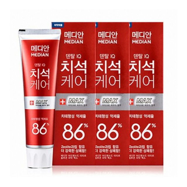 메디안 치석케어 구취제거 치약 120g 3P