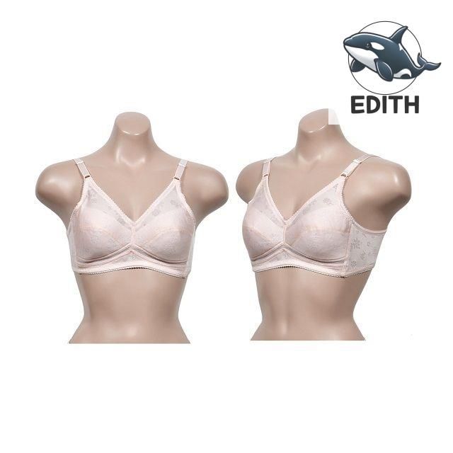 부드러운 노와이어 풀컵 여성용 브라 여름용
