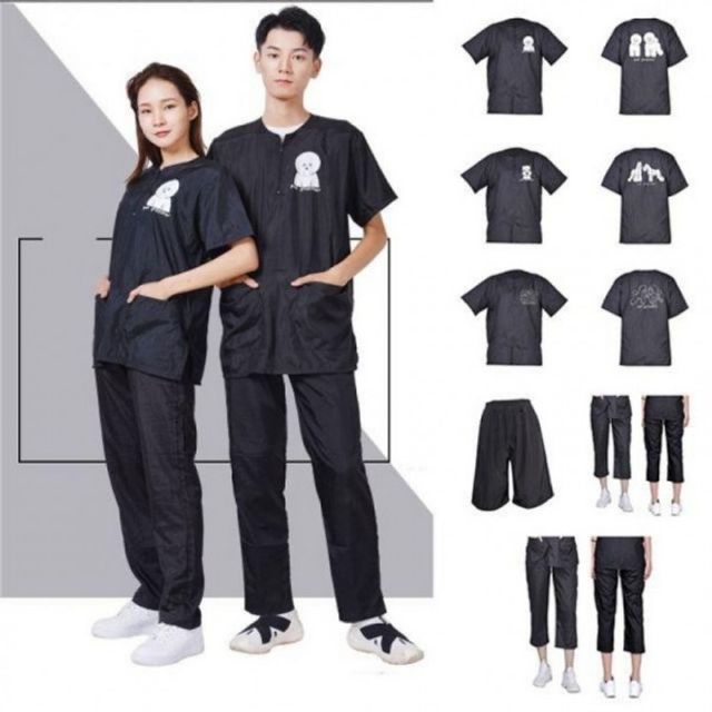 유니품 바지 애견미용사 기본 남여공용 데이 미용복