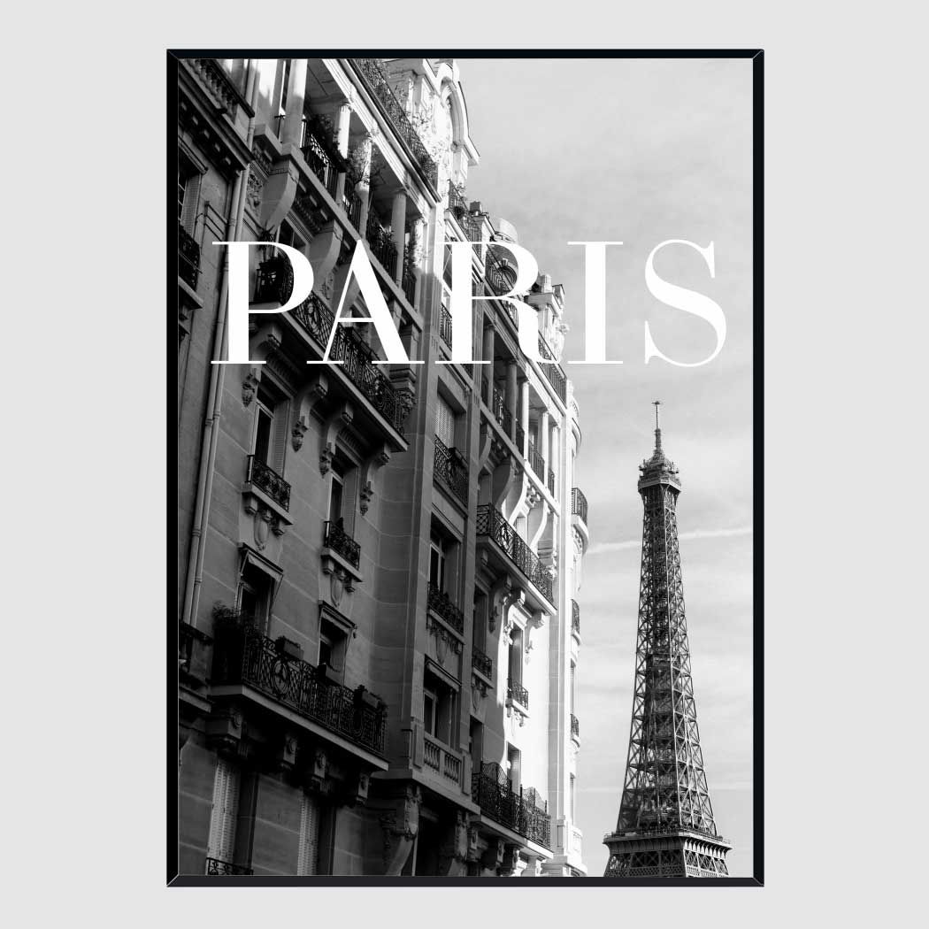 모던 인테리어액자 Paris Text 3 A2사이즈