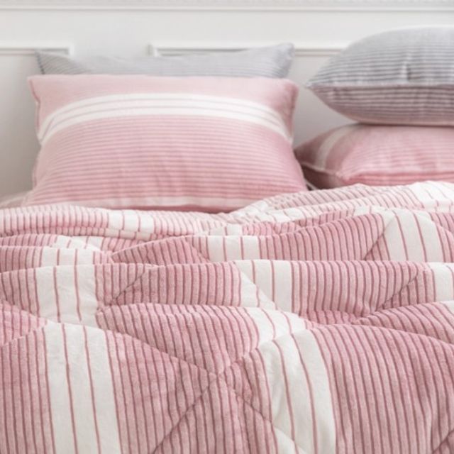 드림 5mm 착번 극세사 차렵이불 SS 160 x 210 핑크