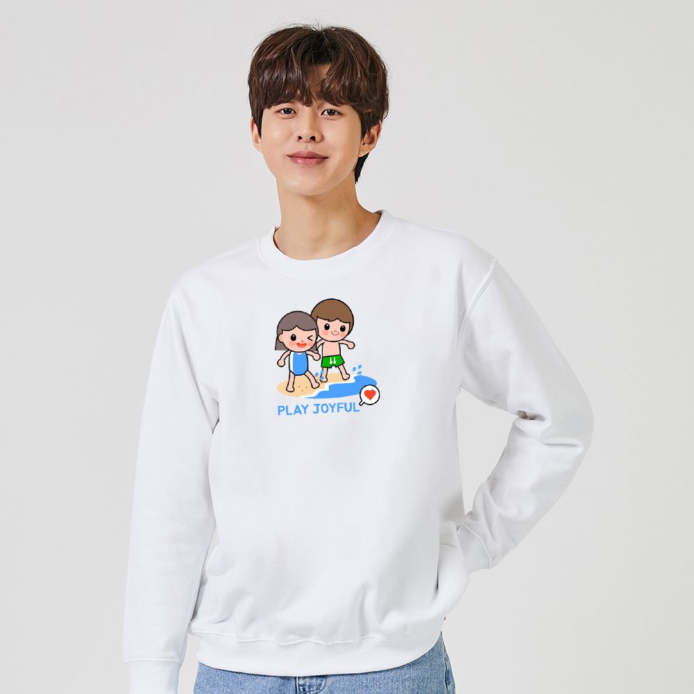 키밍 바다 수영 가족 여름 놀이 30 맨투맨 후드티