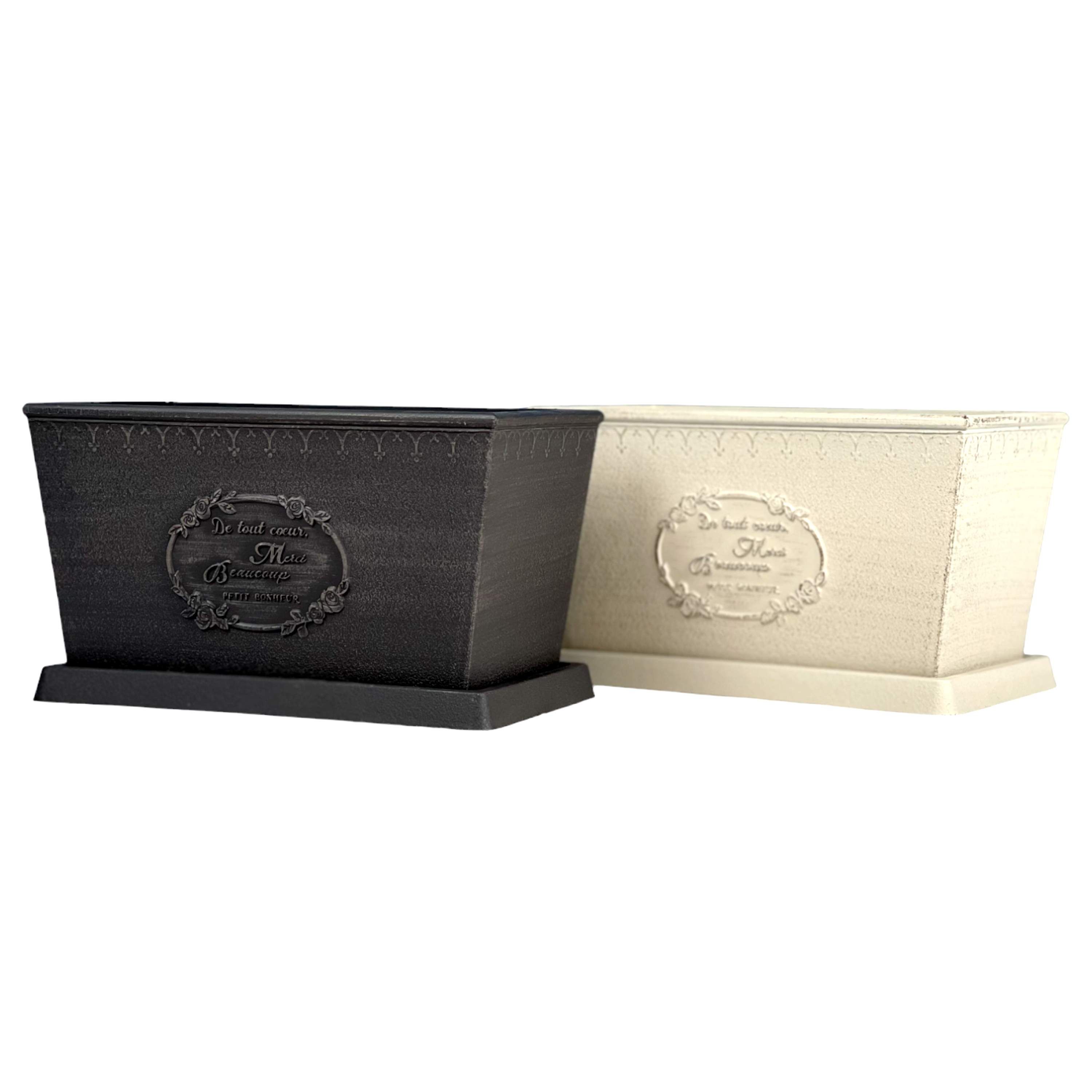 피클레온 브러쉬터치 화분 낮은직사각 (소) 21x12x12cm