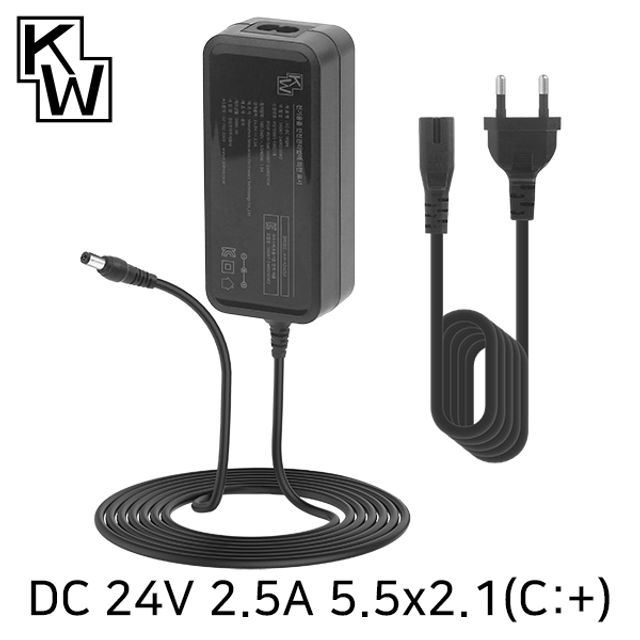 KW 24V 2.5A SMPS 아답터(5.5x2.1mm C대 )