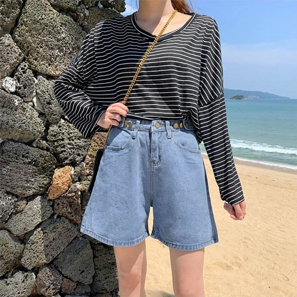 여름반바지 룩으로도 데님반바지 반바지 숏팬츠
