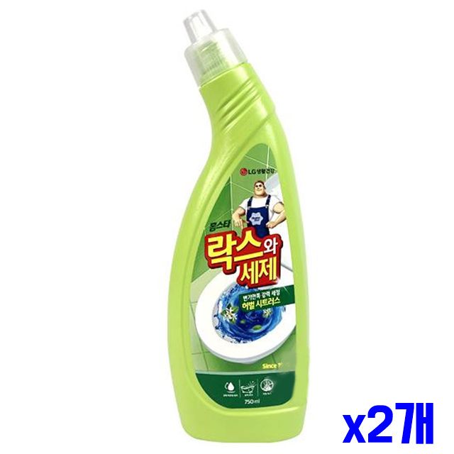 세제 욕실세정제 x2개 허벌시트러스 락스와 욕실청소