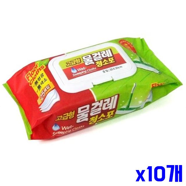 고급형 청소포 25매 x10개 물걸레 부직포 물걸레청소