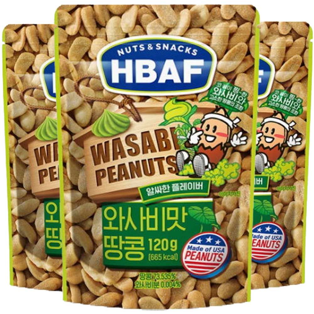 HBAF 와사비맛 땅콩 120g x 10봉입