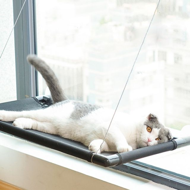 꿀잠 고양이 창문 해먹 최대 20kg 윈도우 냥이 침대