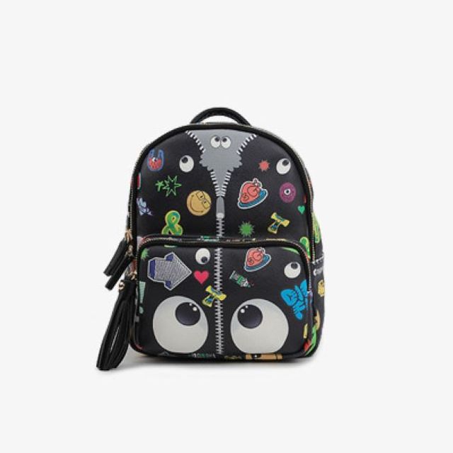 독특하게 톡톡 튀는 눈동자 프린팅 캐주얼 백팩 307