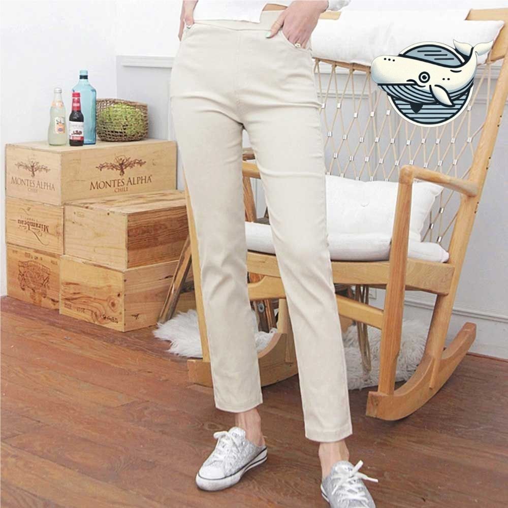 편안한 스판 밴딩 팬츠 데일리 일자 바지