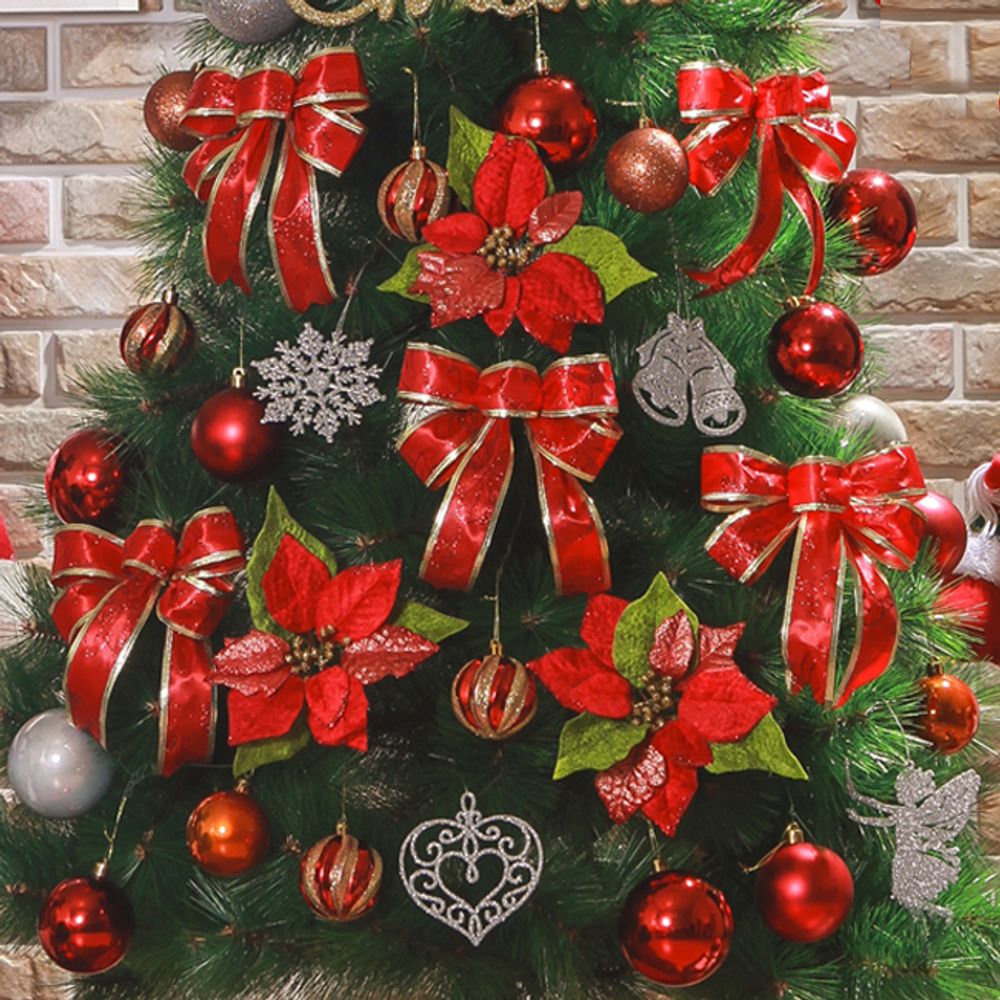 아이티알,NU 레드 트리 장식세트(150cm) 크리스마스 트리장식