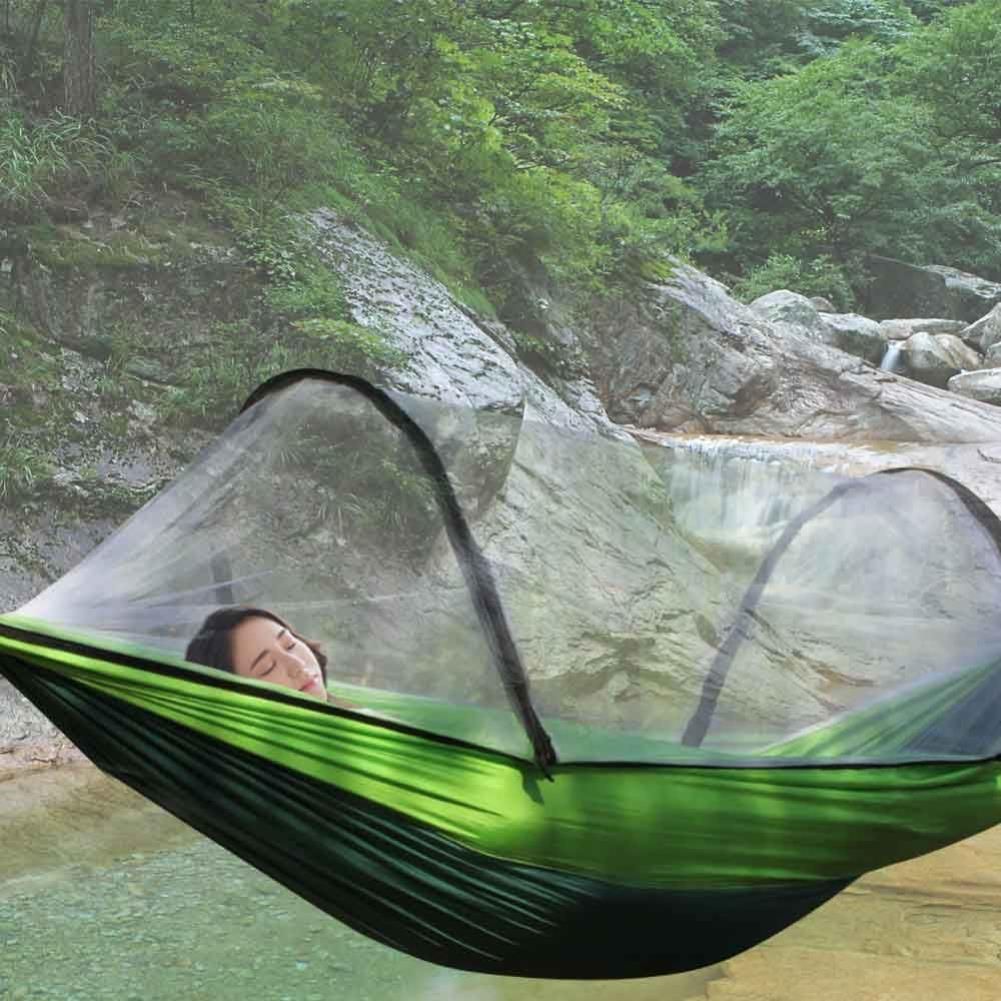 가벼운 수납용 해먹 모기장 캠핑 그늘 그네