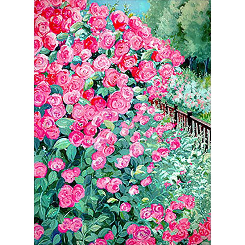 장미정원 (패브릭) 보석십자수 40x55