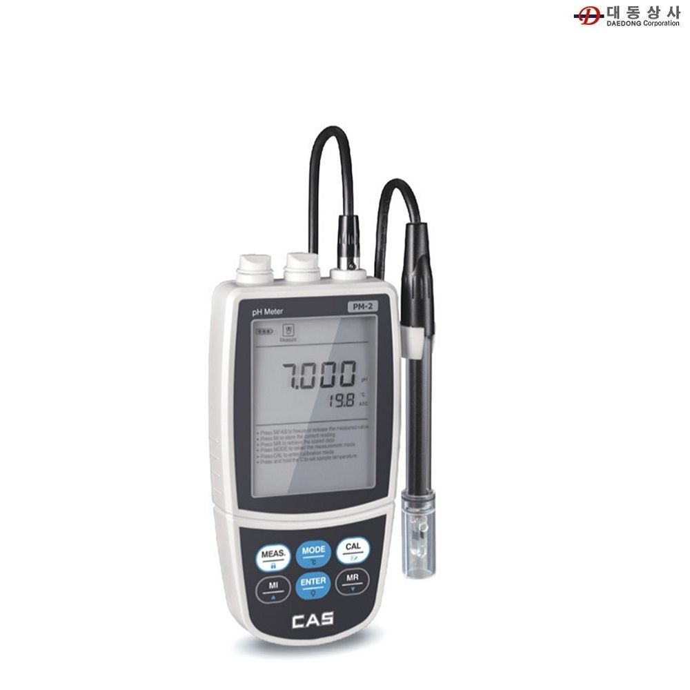 CAS 수질측정기 PH메타 PM-2 (-2.00~16.00PH) 양어장
