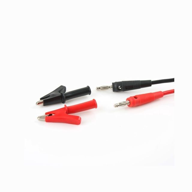 바나나 케이블 1Set 악어클립 Red Black