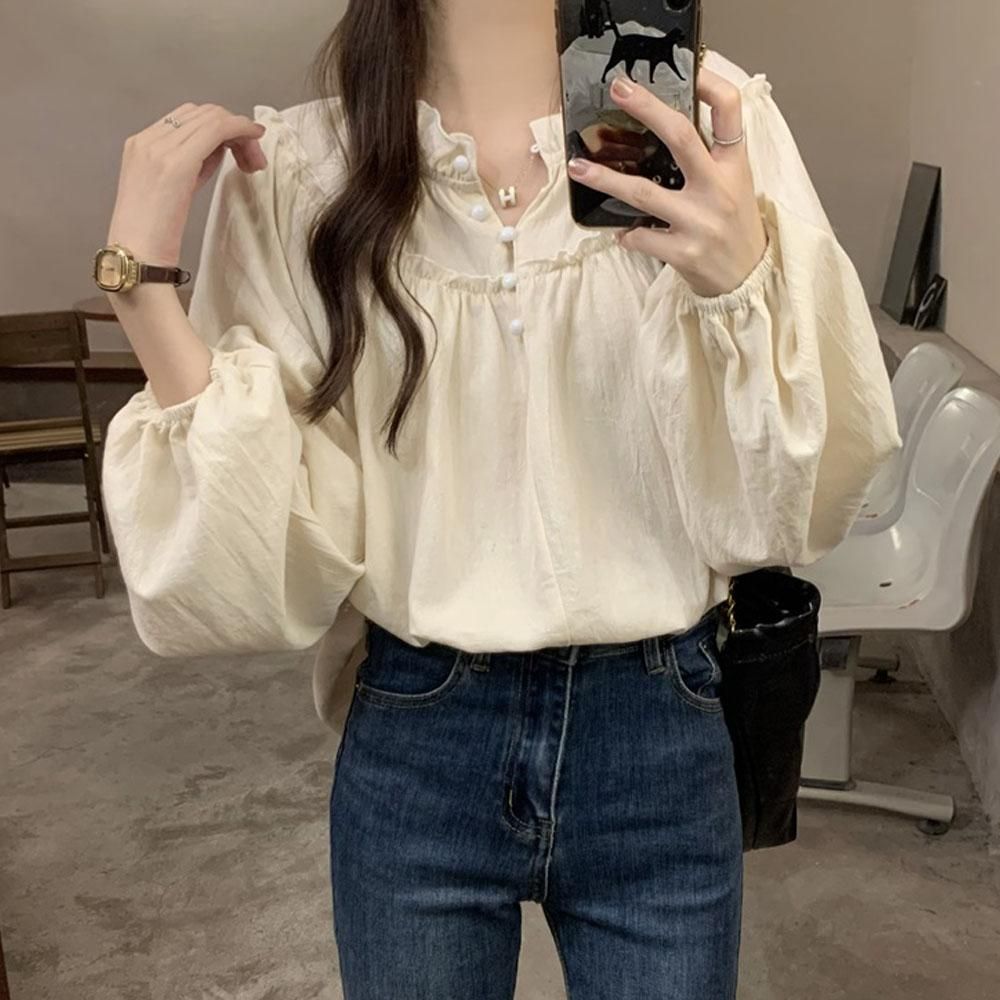 잔주름 셔츠 랩 순면 자외선차단 OSem 제이
