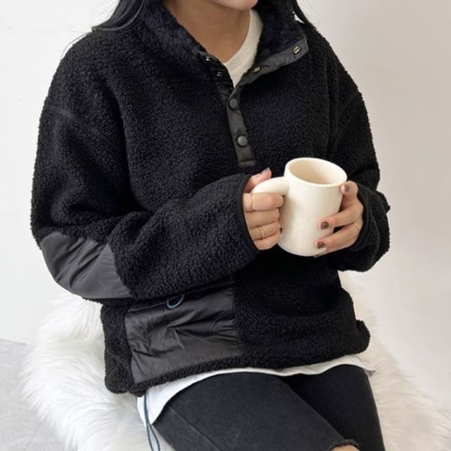 데일리 여자후 양털 후리스 집업 뽀글이 후드