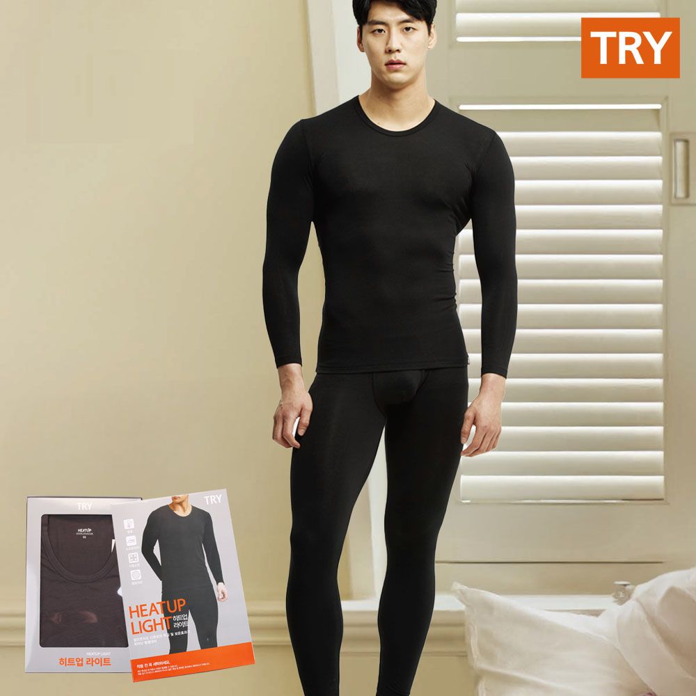 트라이 히트업 남성 발열내의 상하세트