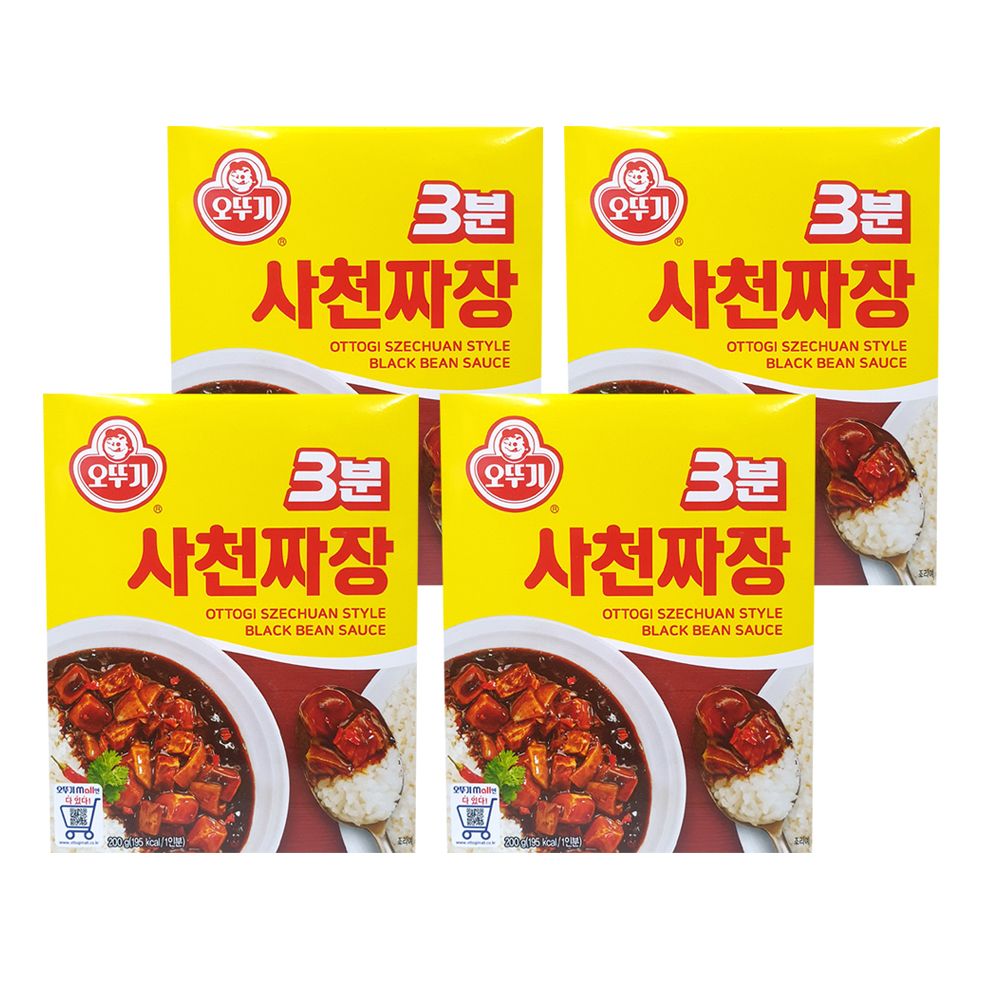 오뚜기 3분 사천짜장 200g x 4개