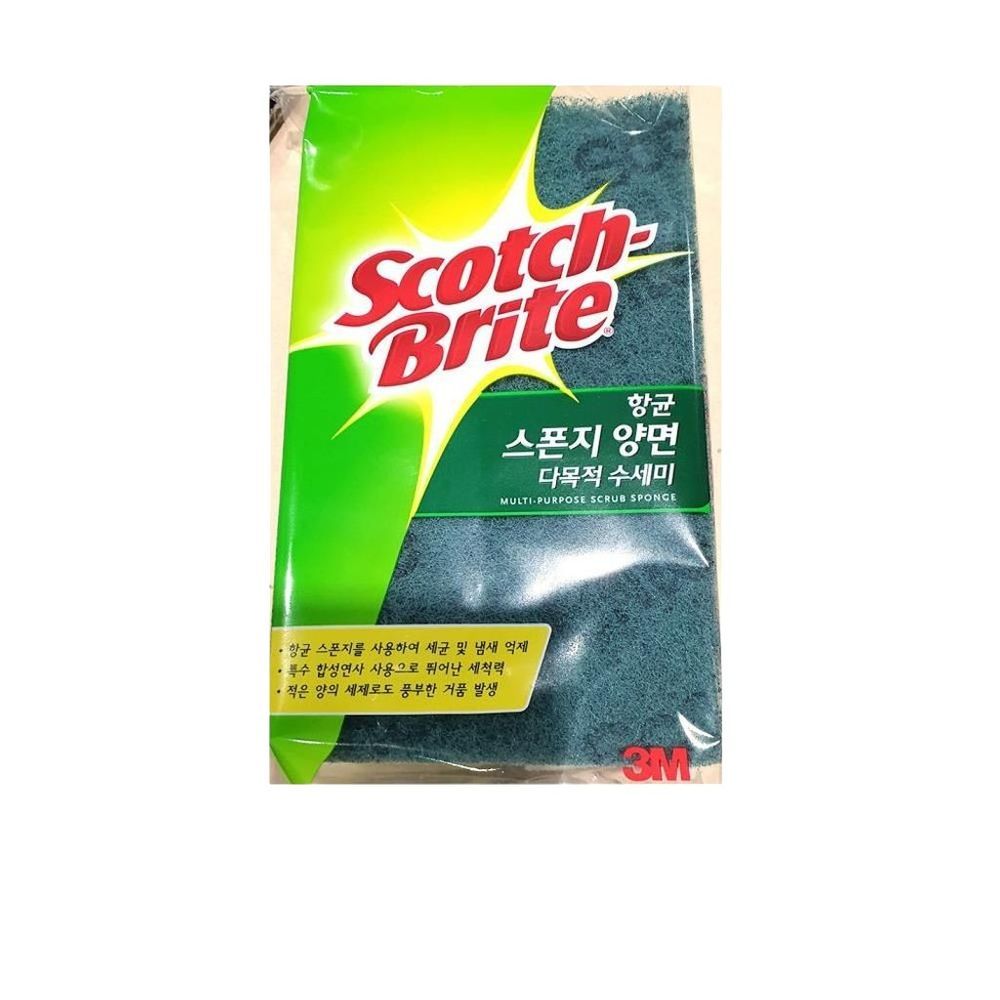 수세미 3M 양면 스폰지 x120 -식자재 용품 비품