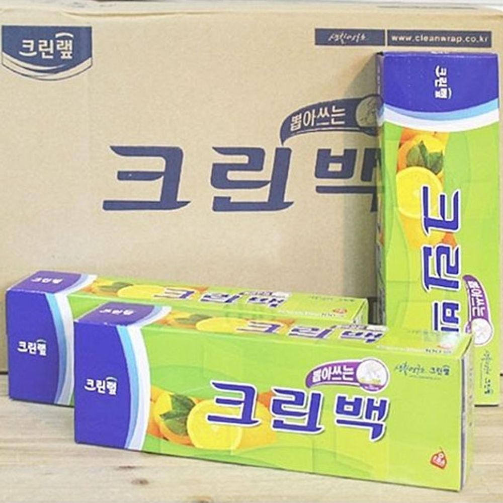 크린랲 크린백 25x35x300매 12개입 비닐백 비닐팩