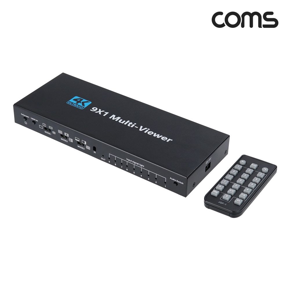 COMS HDMI 9x1 화면 영상 분할기 멀티뷰어 4K 30Hz