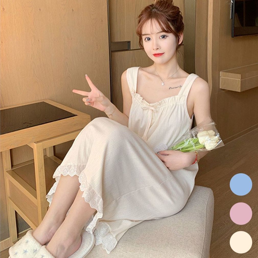 민소매 잠옷 신혼부부선물 원피스 슬립웨어 귀여