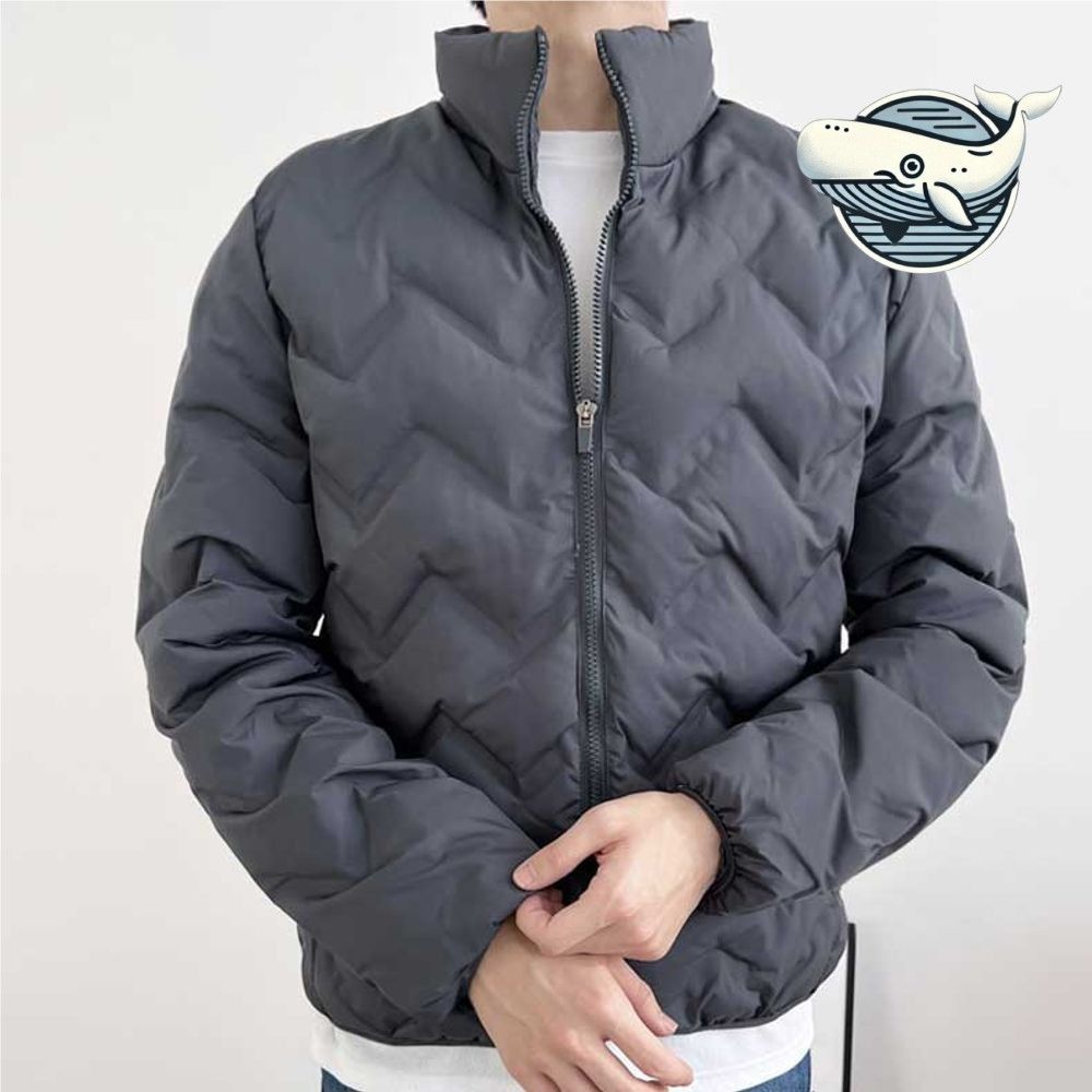 따뜻한 카라형 경량 패딩 점퍼 간절기 필수