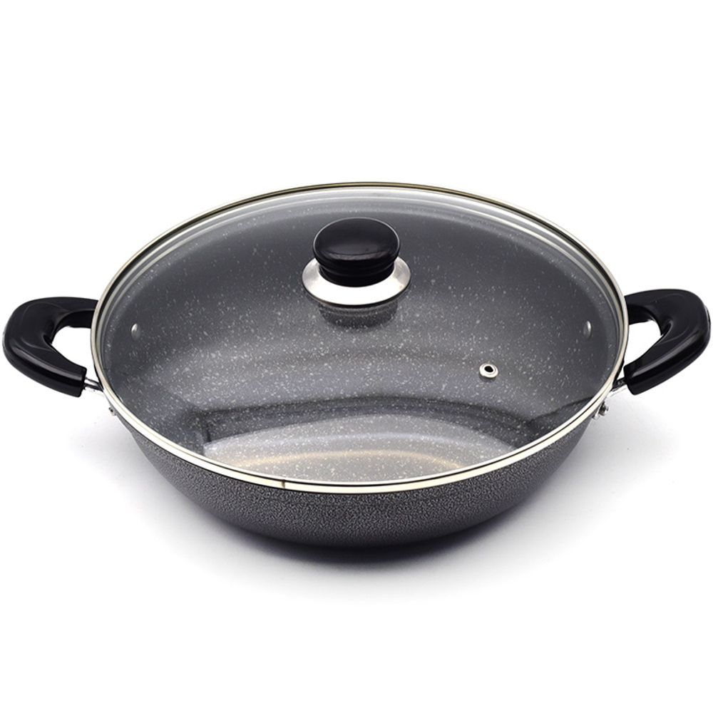 국내산 실버 메탈릭 분체 전골냄비_28cm