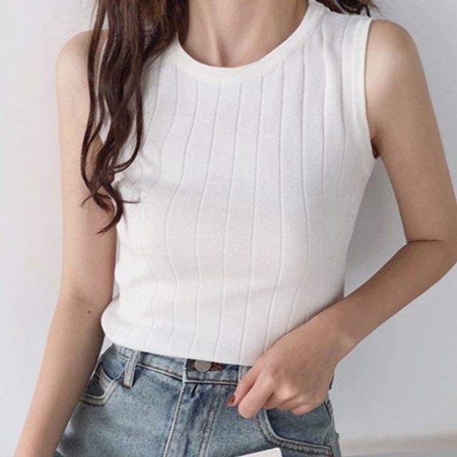 이너 레이어드 여자 밑단 티 티셔츠 나시티 여