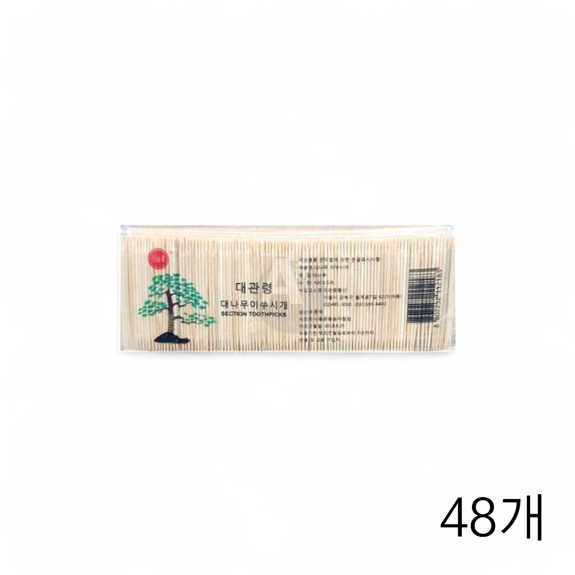 도미표 대관령 대나무 이쑤시개 400입 X 48개 요지