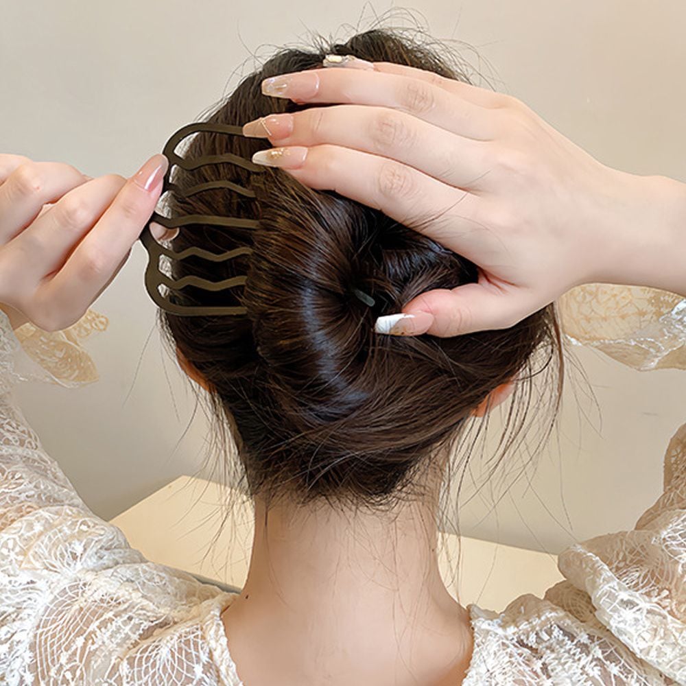 여성 봄 올림 헤어 삔 머리 고정 데일리 뒤 꽂이 비녀