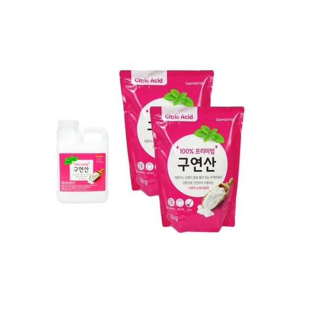 감동 구연산 용기500g+리필4kg