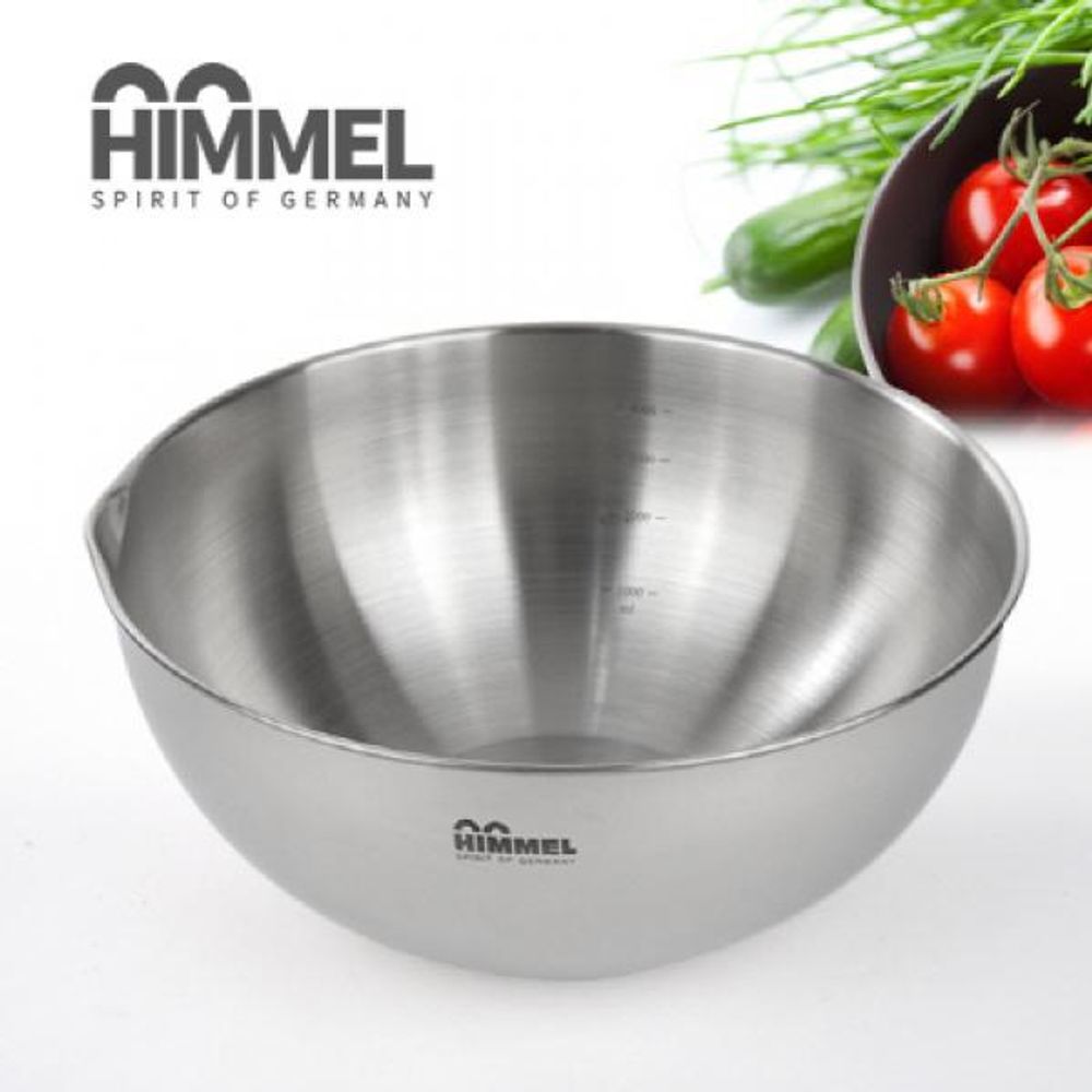 HIMMEL 힘멜 대형믹싱볼28cm 스텐레스 눈금 비빔그릇