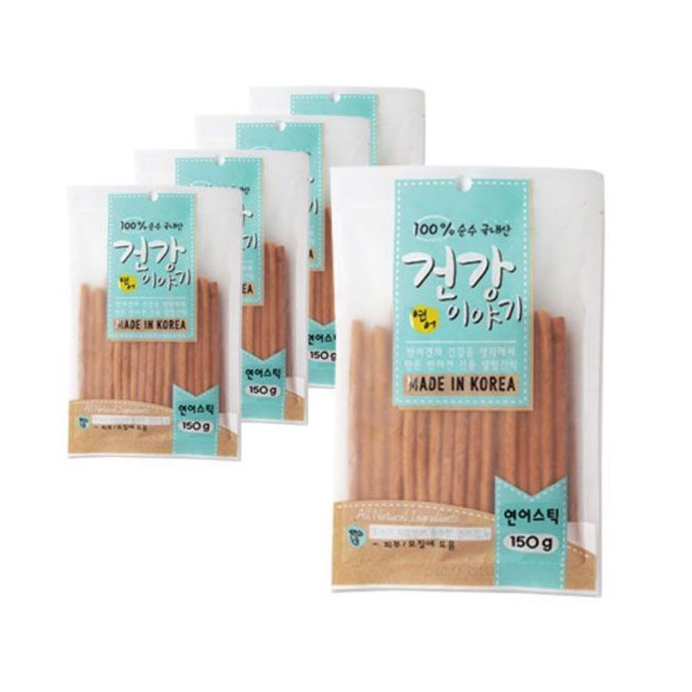 PT64 간식 애견 일상 연어 져키 150g 5P 강아지 스틱
