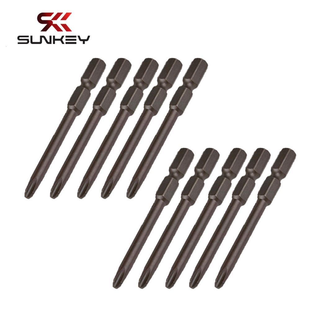 십자 임팩 육각 +PH2x4.5x40 65mm 단면비트 10pcs