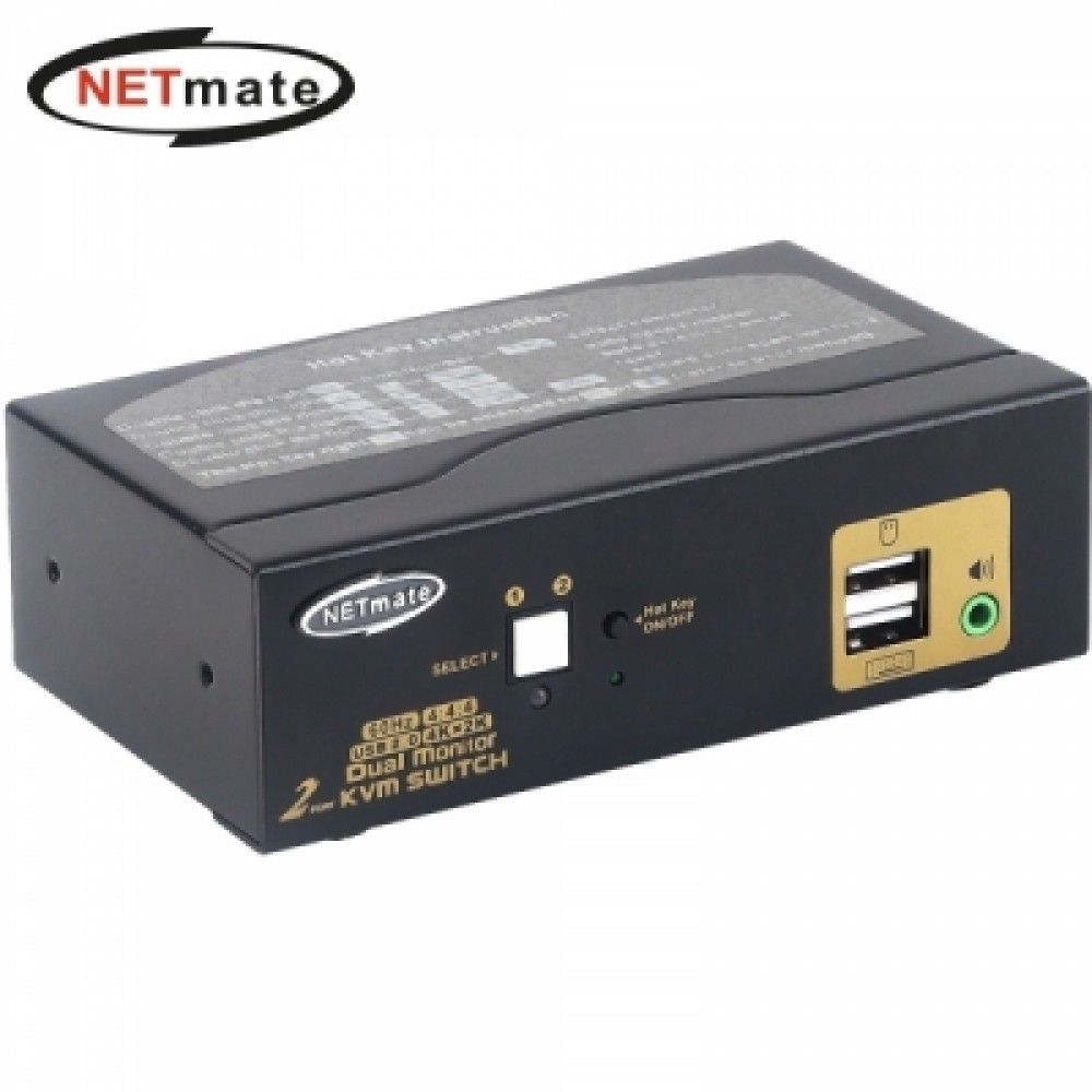 넷메이트 NMJSHKD02D 듀얼 4K 60Hz HDMI KVM 21 스위