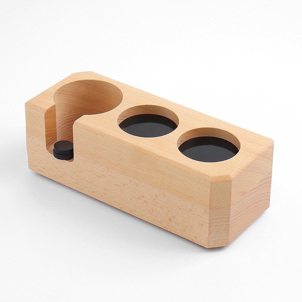 리크플 커피 탬퍼받침대 탬핑스테이션 53mm 51mm 우드
