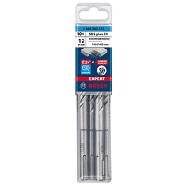 BOSCH SDS드릴(팩10PCS)(EXPERT) 7X 12x100x165