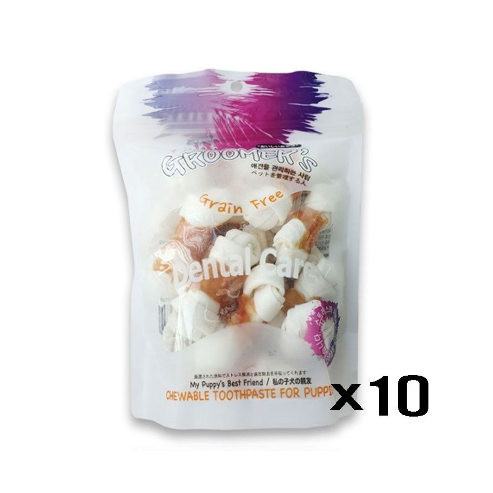 구루머스 애견 치킨껌 간식 15PX10개 치석제거 기능성