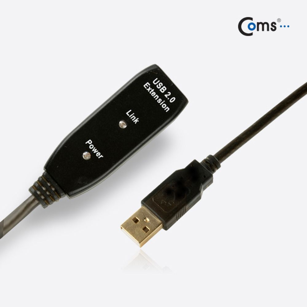 Coms USB 2.0 리피터 연장케이블 15M 골드 커넥터